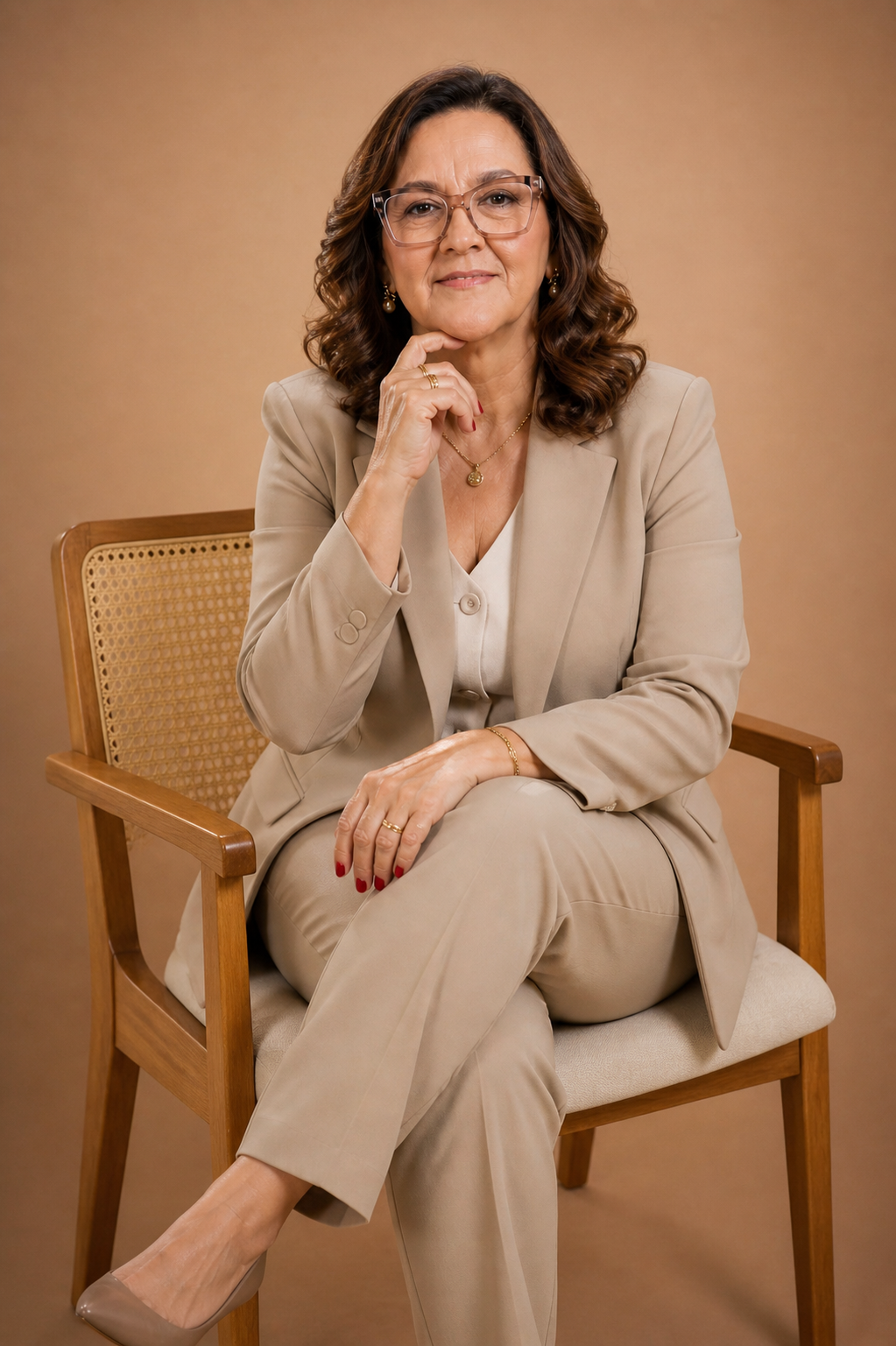 Noêmia em retrato corporativo